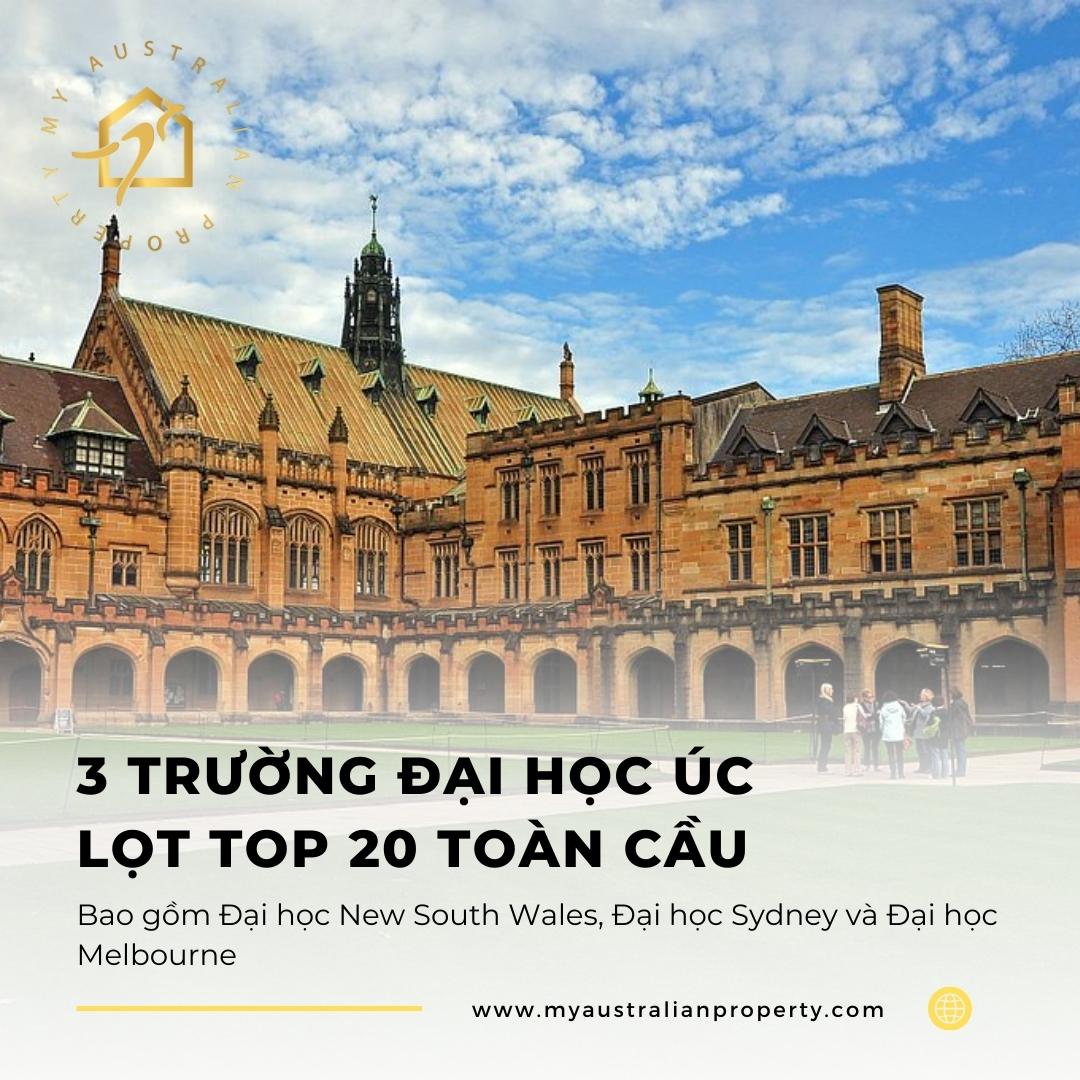 3 Trường Đại Học Úc Lọt Top 20 Toàn Cầu