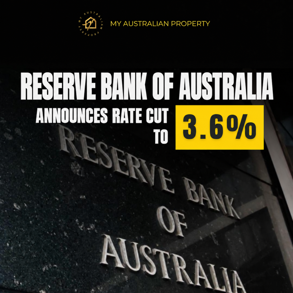 Reserve Bank of Australia announces rate cut to 3.6%
