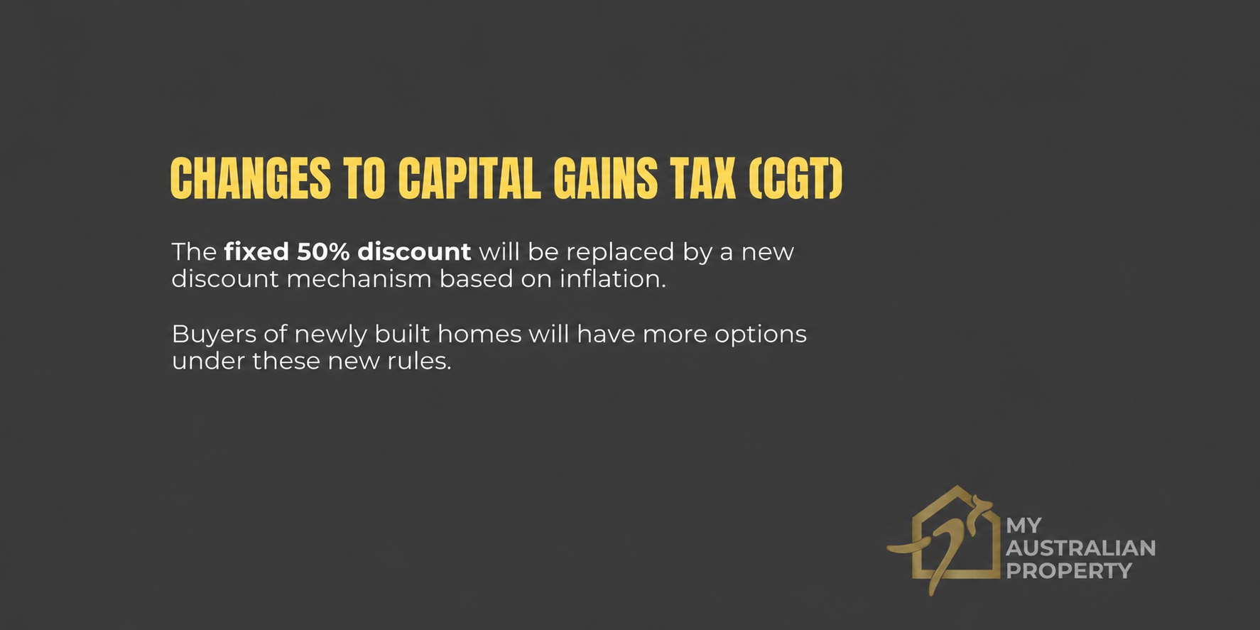 Changes to capital gains tax